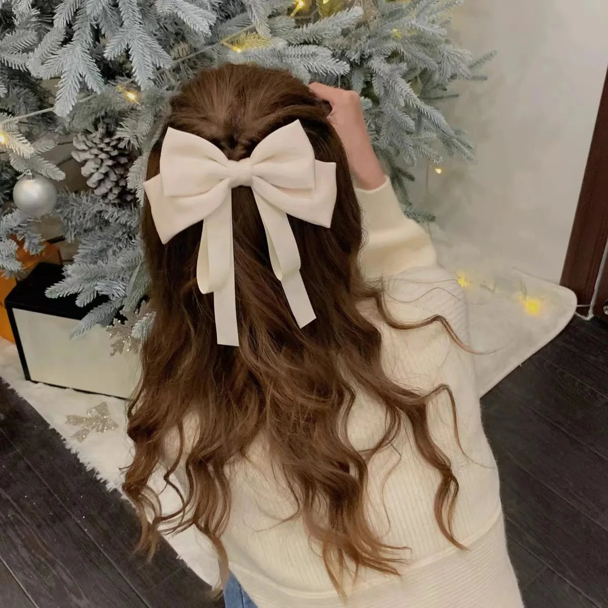 Elegant Satin Bow Hairpin