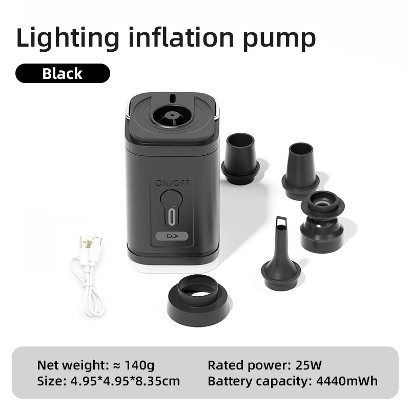 3 in 1 Electric Air Pump with Lights