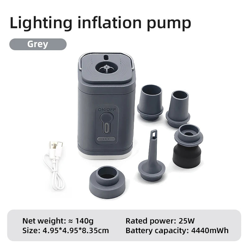 3 in 1 Electric Air Pump with Lights