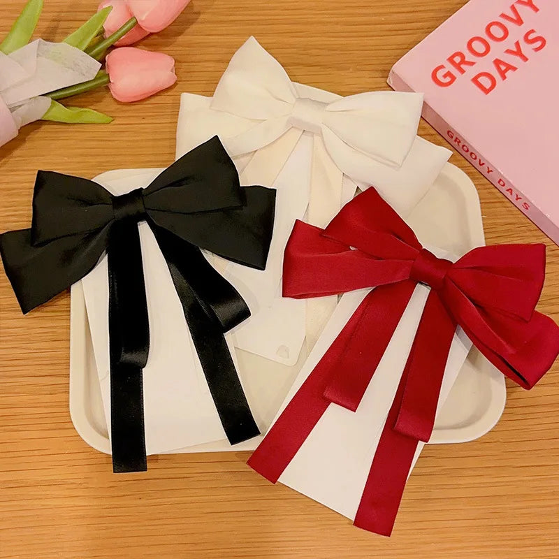 Elegant Satin Bow Hairpin