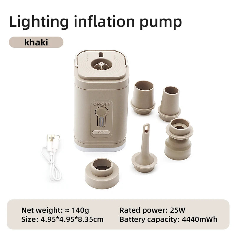 3 in 1 Electric Air Pump with Lights